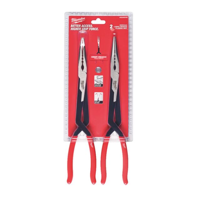Довгогубці 2 шт LONG REACH PLIER - STRAIGHT MILWAUKEE, фото  | SNABZHENIE.com.ua