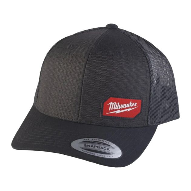 Бейсболка Snapback MILWAUKEE чорна, ONE-SIZE, фото , зображення 2 | SNABZHENIE.com.ua
