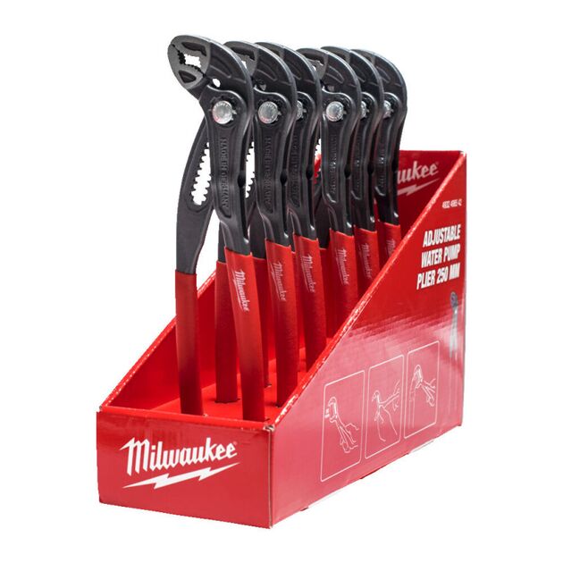 Клещи переставные сантехнические 250mm MILWAUKEE 4932498542, фото , зображення 3 | SNABZHENIE.com.ua