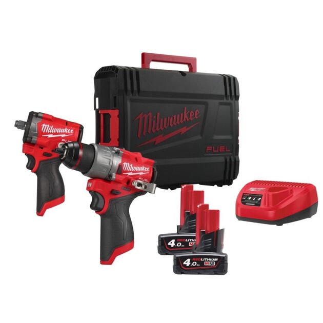 Набор инструментов M12 FPP2X2-402X MILWAUKEE, 2 аккумулятора, фото , изображение 4 | SNABZHENIE.com.ua