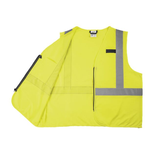 Сигнальний жилет Hi-Viz MILWAUKEE, жовтий (2XL/3XL), фото , зображення 3 | SNABZHENIE.com.ua