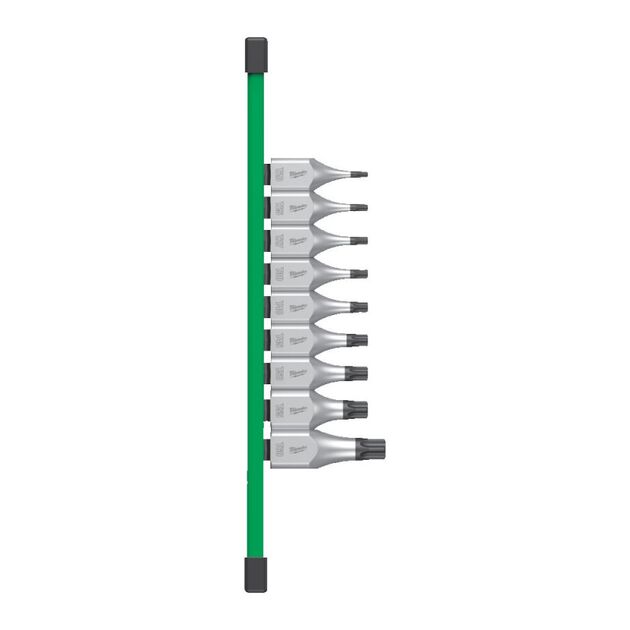Набор торцевых головок 1/2 MILWAUKEE с битами Torx (Т20-Т60), 9 шт., фото  | SNABZHENIE.com.ua
