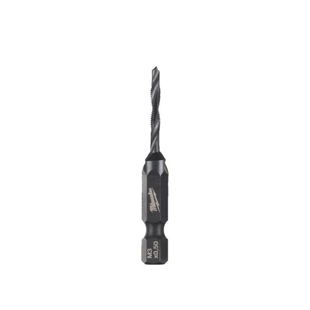 Сверло 1/4 Hex комбіноване 3-в-1 HSS-G MILWAUKEE, M3x52мм, фото  | SNABZHENIE.com.ua