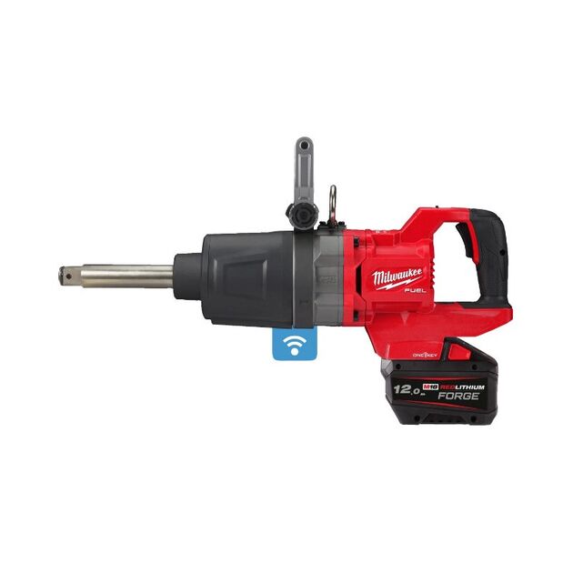 Гайковерт акумуляторний безщітковий MILWAUKEE 1'' (2711Нм) M18 ONEFHIWF1D-121C, (ЗУ+1ак.) FORGE™, фото , зображення 2 | SNABZHENIE.com.ua