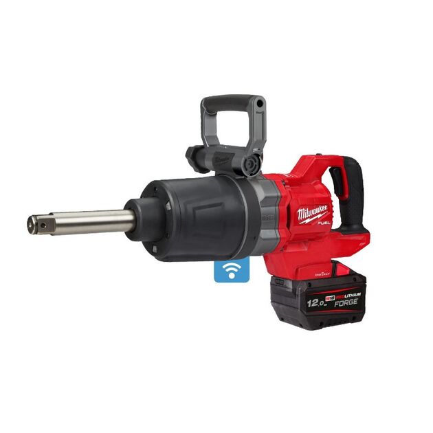 Гайковерт акумуляторний безщітковий MILWAUKEE 1'' (2711Нм) M18 ONEFHIWF1D-121C, (ЗУ+1ак.) FORGE™, фото , зображення 3 | SNABZHENIE.com.ua