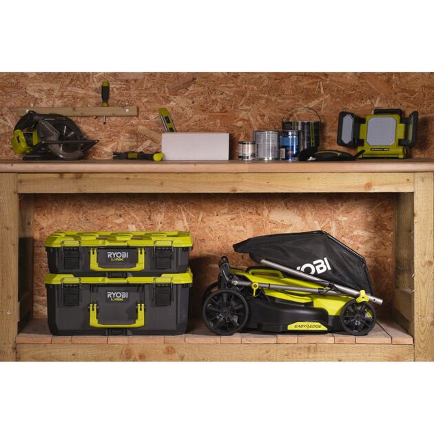Газонокосилка аккумуляторная бесщёточная RYOBI RY18LMX33A-150 18В акб 1х5А·год 33см ONE+, фото , изображение 5 | SNABZHENIE.com.ua