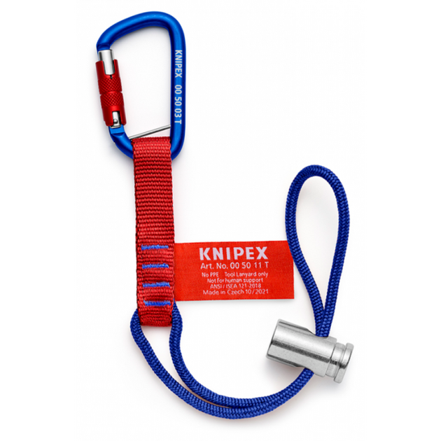Петлевий адаптер для фіксації інструменту KNIPEX з карабіном, фото  | SNABZHENIE.com.ua