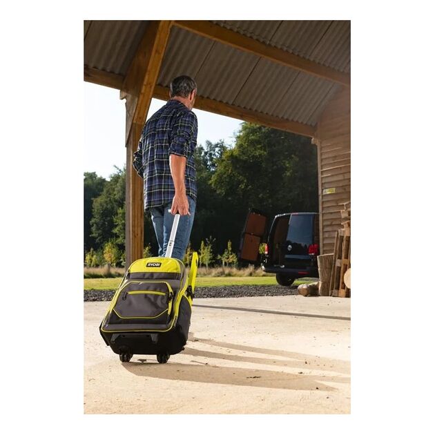 Рюкзак для инструмента RYOBI RSSBP2, выдвижная ручка, колесики, 25 л., фото , изображение 4 | SNABZHENIE.com.ua
