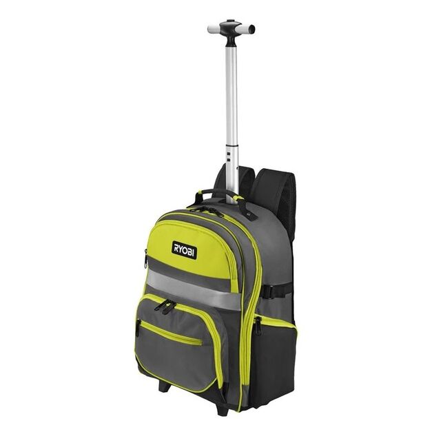 Рюкзак для инструмента RYOBI RSSBP2, выдвижная ручка, колесики, 25 л., фото , изображение 2 | SNABZHENIE.com.ua