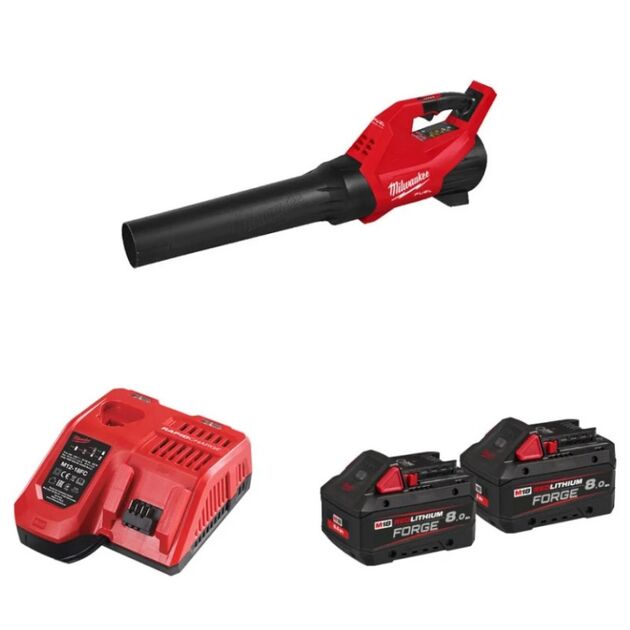 Воздуходувка аккумуляторная бесщёточная MILWAUKEE M18 FBLG3-802 (ЗУ+2ак.Х8Аг) FORGE™, фото , изображение 2 | SNABZHENIE.com.ua
