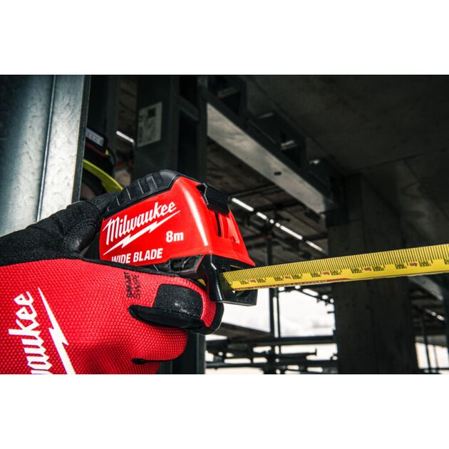 Рулетка магнитная WIDE BLADE MAGNETIC MILWAUKEE (Gen2), 8м (35мм), фото , изображение 4 | SNABZHENIE.com.ua
