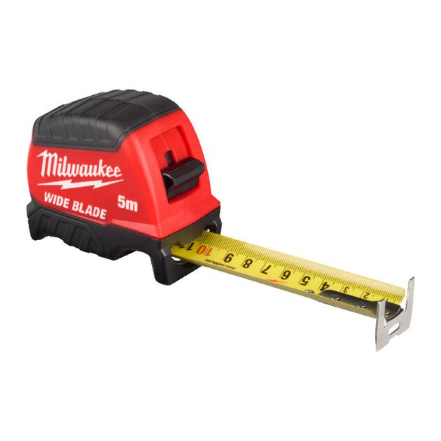Рулетка WIDE BLADE MILWAUKEE (Gen2), 5м (35мм), фото , зображення 2 | SNABZHENIE.com.ua
