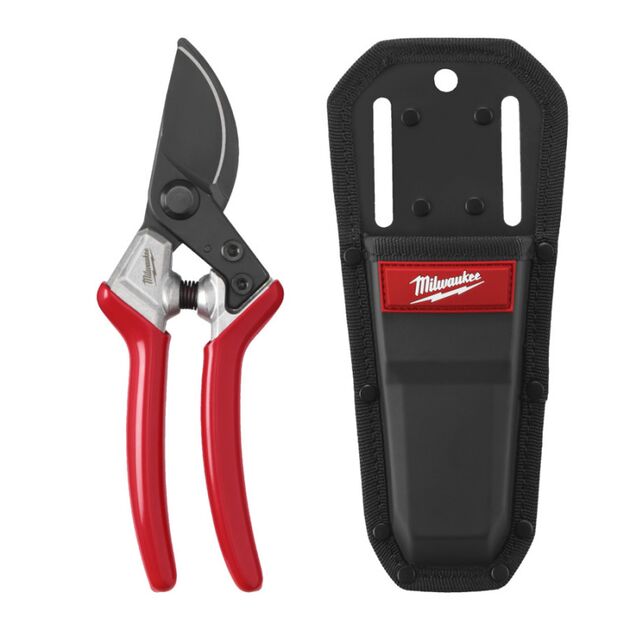 Секатор садовый ручной MILWAUKEE, 25мм с кобурой на пояс, фото  | SNABZHENIE.com.ua