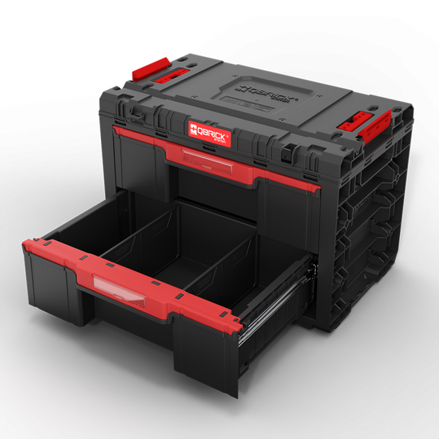 Ящик для инструментов QBRICK SYSTEM PRIME Drawer 2 Toolbox Basic IP66 Размер : 542x 335 x 369, фото , зображення 2 | SNABZHENIE.com.ua