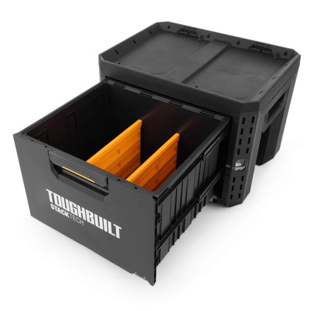 Ящик для инструментов TOUGHBUILT TB-B1-D-71 StackTech большой с 1 выдвижным ящиком, фото  | SNABZHENIE.com.ua