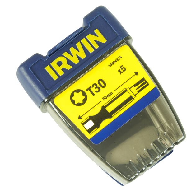 Бита посилена Torx P/BIT 1/4/50 мм TORX T30 5шт, IRWIN (10504375), фото , зображення 2 | SNABZHENIE.com.ua Бита посилена Torx P/BIT 1/4/50 мм TORX T30 5шт, IRWIN (10504375), фото , зображення 2 | SNABZHENIE.com.ua
