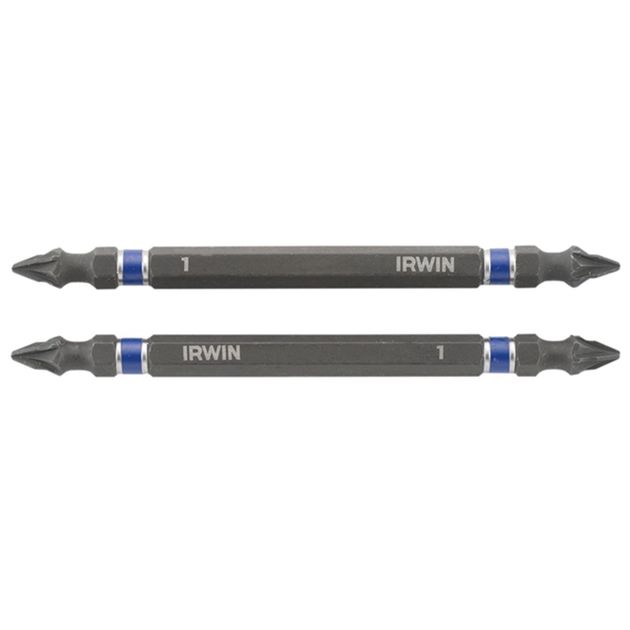 Двусторонняя бита IMPACT 1/4" 100 мм PZ1 2 шт, IRWIN (1923407), фото  | SNABZHENIE.com.ua