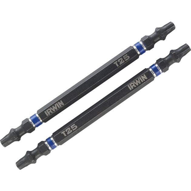 Бита двухсторонняя IMPACT 1/4" T25 100 мм 2 шт, IRWIN, фото  | SNABZHENIE.com.ua