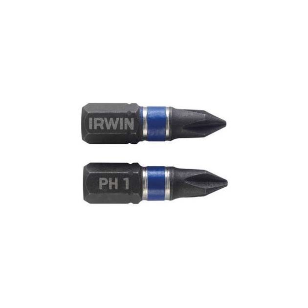 Бита IMPACT 1/4" PH1 25 мм 2 шт, IRWIN (1923286), фото  | SNABZHENIE.com.ua
