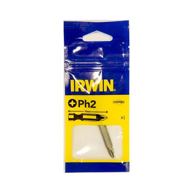 Бита посилена Phillips POWER BIT 1/4/70 мм PH2, IRWIN (10504365), фото , зображення 2 | SNABZHENIE.com.ua Бита посилена Phillips POWER BIT 1/4/70 мм PH2, IRWIN (10504365), фото , зображення 2 | SNABZHENIE.com.ua
