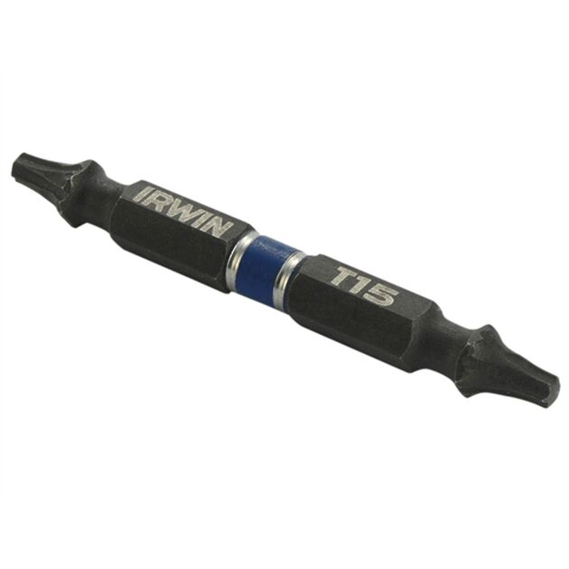 Бита двухсторонняя IMPACT 1/4" T15 60 мм 2 шт, IRWIN, фото  | SNABZHENIE.com.ua