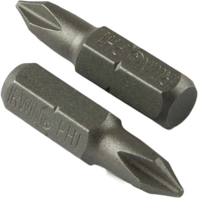 Бита Phillips 1/4" 25 мм PH1 2 шт, IRWIN (10504387), фото  | SNABZHENIE.com.ua