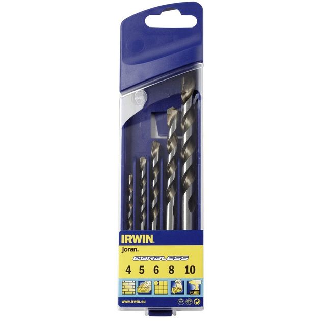 Набор свёрл CORDLESS CASSETTE 5 шт. (4/5/6/8/10 мм), IRWIN, фото  | SNABZHENIE.com.ua