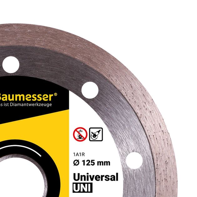 Отрезной алмазный круг 115x1,4x8x22,23 Universal BAUMESSER, фото , изображение 3 | SNABZHENIE.com.ua Отрезной алмазный круг 115x1,4x8x22,23 Universal BAUMESSER, фото , изображение 3 | SNABZHENIE.com.ua