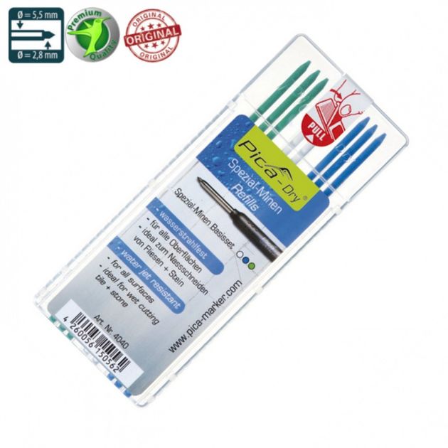 Сменные стержни PICA Dry MULTI-USE, жёлтые, 10 шт (4032PICA), фото , изображение 3 | SNABZHENIE.com.ua