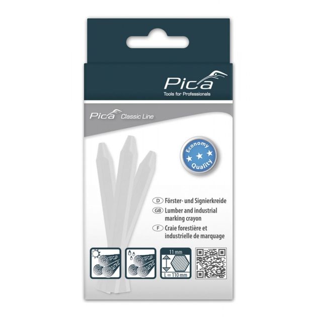 Маркер Pica Classic ECO 591/52, белый, на восковой-меловой основе, фото  | SNABZHENIE.com.ua