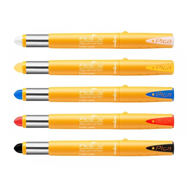 Маркер PICA GEL 8084, жёлтый, водо-жаро стойкий, фото , изображение 6 | SNABZHENIE.com.ua