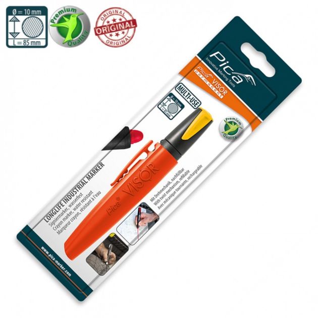 Сухой маркер PICA VISOR 990/44, жёлтый, для промышленного использования, фото  | SNABZHENIE.com.ua