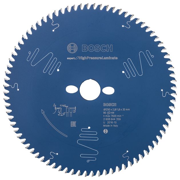 Пильный диск 250x30 мм, 80 зубьев для ламината BOSCH, фото  | SNABZHENIE.com.ua