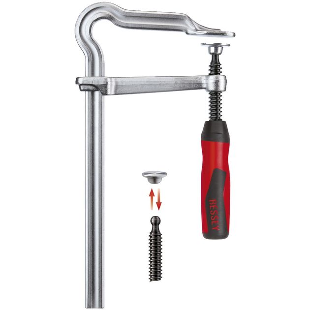 Струбцина OMEGA GMZ 500 с пластиковой рукояткой BESSEY GM50Z-2K, фото  | SNABZHENIE.com.ua