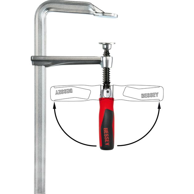 Струбцина GZ 400 с складной рукояткой BESSEY (GZ40-12KG), фото , изображение 4 | SNABZHENIE.com.ua Струбцина GZ 400 с складной рукояткой BESSEY (GZ40-12KG), фото , изображение 4 | SNABZHENIE.com.ua