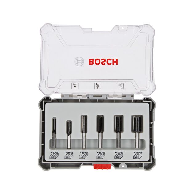 Набор пазовых фрез 6 шт. 8 мм BOSCH (2607017466), фото  | SNABZHENIE.com.ua
