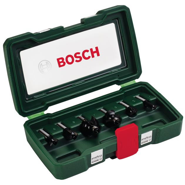Набор фрез НМ 6 шт., хвостовик 8 мм BOSCH 2607019463, фото  | SNABZHENIE.com.ua