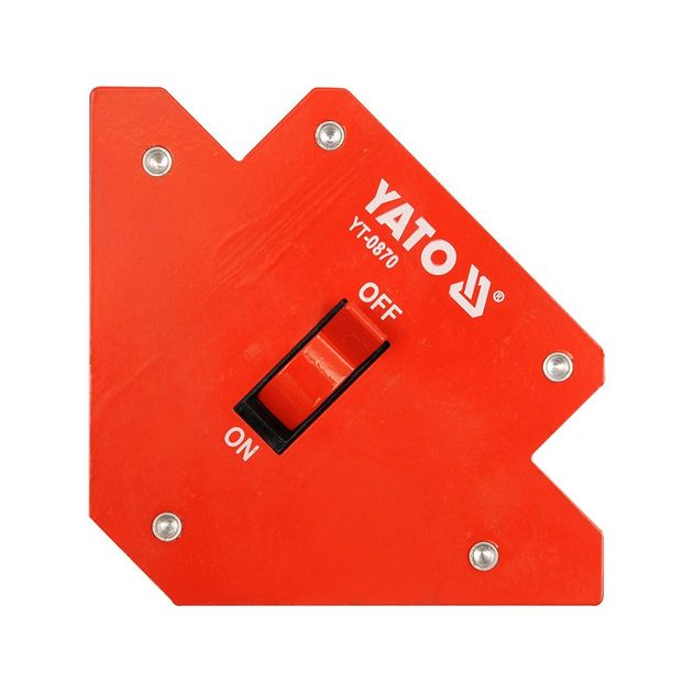 Струбцина магнитная для сварки YATO 13.5 кг, 107 х 160 х 26 мм, фото  | SNABZHENIE.com.ua