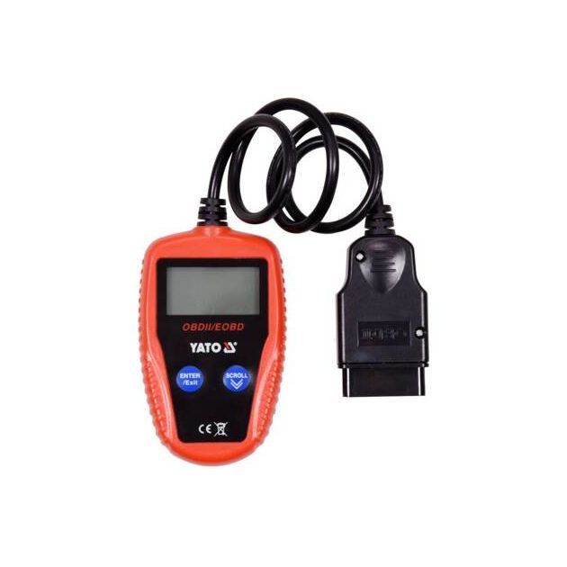 Тестер OBD2 для автомобилей YATO с LCD-дисплеем (YT-72977), фото  | SNABZHENIE.com.ua