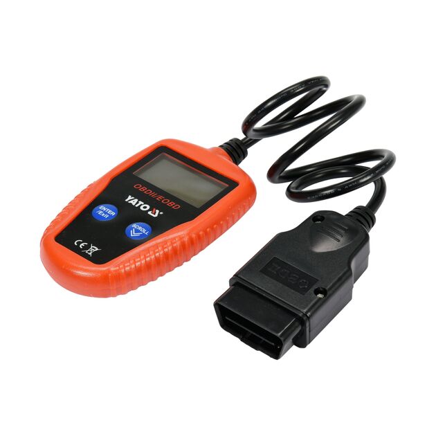 Тестер OBD2 для автомобилей YATO с LCD-дисплеем (YT-72977), фото  | SNABZHENIE.com.ua