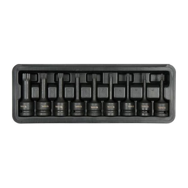 Набор ударных насадок SPLINE YATO 1/2", M4-M16, 9 шт, кейс, фото  | SNABZHENIE.com.ua