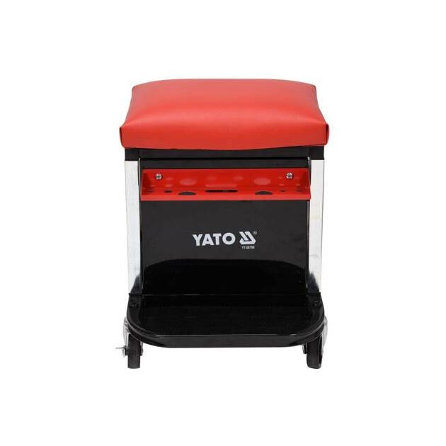 Табурет на колесах YATO с 2 ящиками, 150 кг, 530 x 470 x 360 мм, фото  | SNABZHENIE.com.ua
