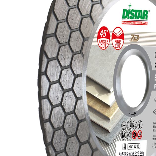 Алмазний отрезний круг DISTAR 125 x 1,6/1,2 x 25 x 22,23 Edge Dry (11115537010), фото , зображення 11 | SNABZHENIE.com.ua Алмазний отрезний круг DISTAR 125 x 1,6/1,2 x 25 x 22,23 Edge Dry (11115537010), фото , зображення 11 | SNABZHENIE.com.ua