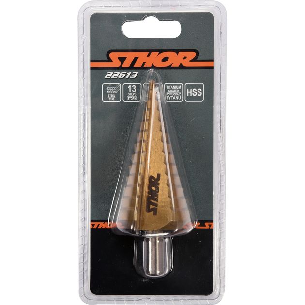 Свердло конічне ступінчасте по металу STHOR 4 - 39 мм (VO-22613), фото , зображення 4 | SNABZHENIE.com.ua