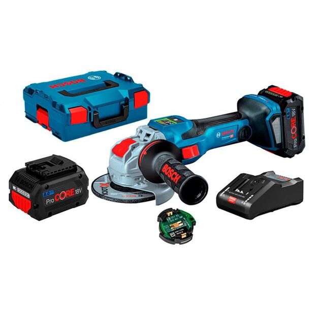 Болгарка акумуляторна (кутова шліфмашина) з X-LOCK Li-ion 18 В GWX 18V-15 SC BOSCH, фото  | SNABZHENIE.com.ua