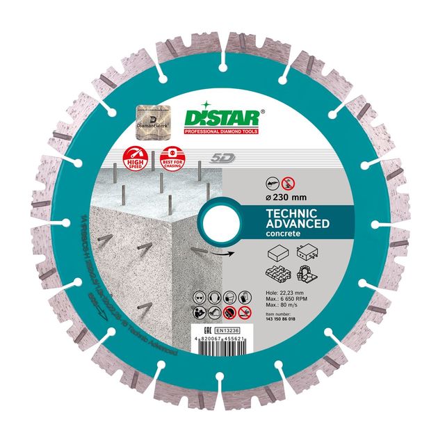 Алмазный диск DISTAR 115 x 2,2/1,4 x 10 x 22,23-9 HIT Technic, фото  | SNABZHENIE.com.ua