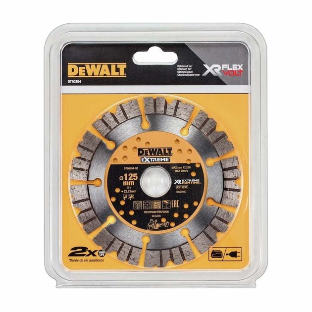 Диск алмазный DeWALT EXTREME для бетона/кирпича 125x3x22,22 мм, фото , изображение 3 | SNABZHENIE.com.ua Диск алмазный DeWALT EXTREME для бетона/кирпича 125x3x22,22 мм, фото , изображение 3 | SNABZHENIE.com.ua