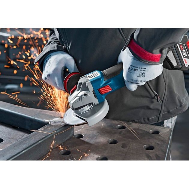 Болгарка акумуляторна (кутова шліфмашина) Li-ion 18 В GWS 18V-10 C (125 мм solo carton) BOSCH, фото , зображення 3 | SNABZHENIE.com.ua