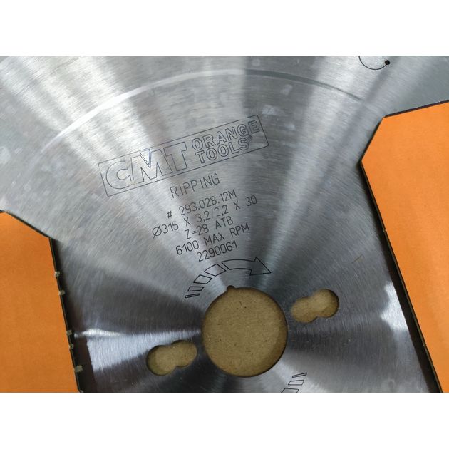 Пила дисковая 315x30 мм, Z 28, для продольного пиления дерева CMT, фото , изображение 7 | SNABZHENIE.com.ua