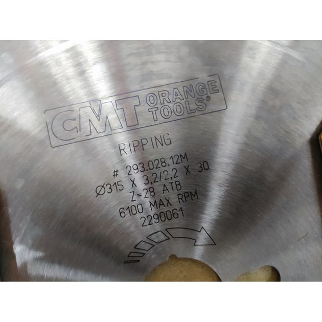 Пила дисковая 315x30 мм, Z 28, для продольного пиления дерева CMT, фото , изображение 8 | SNABZHENIE.com.ua